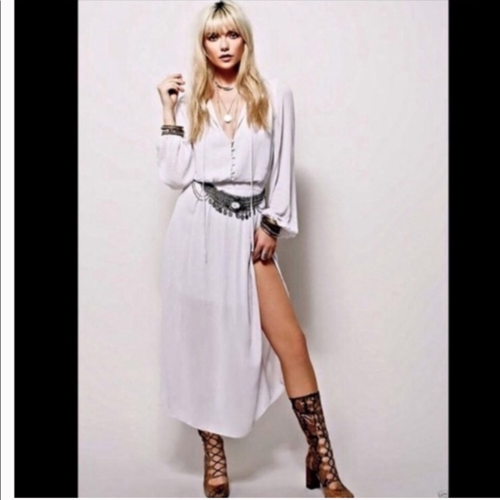 FREE PEOPLE boho say you love me Midi Dress